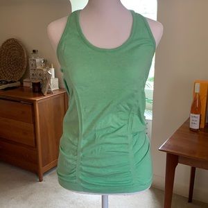 Athleta Mint Green Ruched Tank